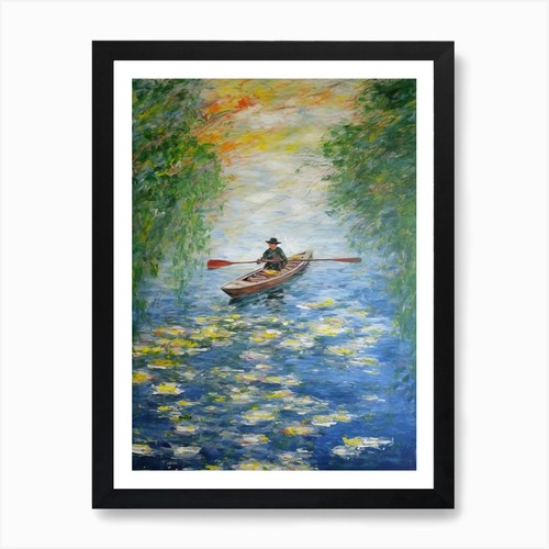 Kajak stil von monet - kajak,