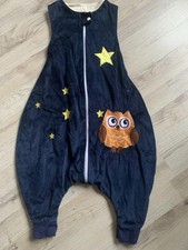 MICHLEY Schlafsack mit Beinen, Größe S Größen 80, 86, 92 Eule