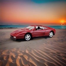 Herpa H0 1:87 -  Ferrari 348 spider - rot -Ferrari Cabriolet Cabrio