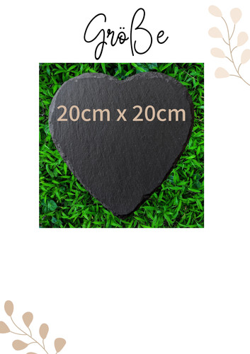 Schieferherz 20cm