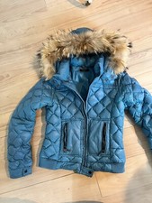 Daunenjacke echtpelz kinder - daunenjacke, ,