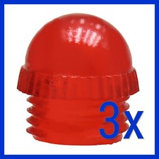 3x rote Lichtscheibe Hella