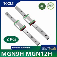 2Set 100mm-1000mm MGN9H MGN12H