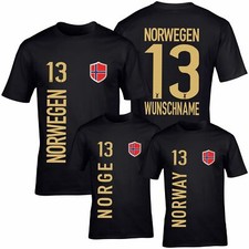 Fanshirt norwegen trikot gold - norwegen,