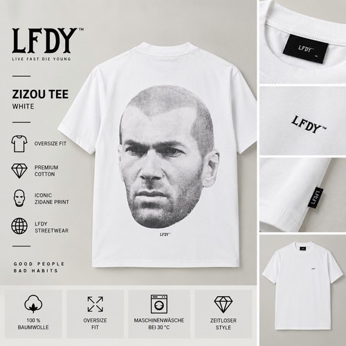 Lfdy zizou tee shirt l - tee, neu