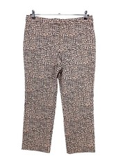 MARC CAIN Caprihose Damen Hose Gr. DE 44 pink-schwarz extravaganter Stil