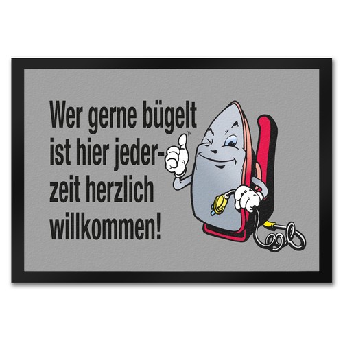 Lächelndes bügeleisen - lächelndes,