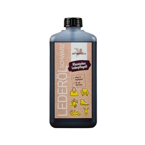 Lederöl schwarz 500 ml - &, e