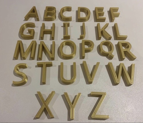 Druck buchstabenset gold - buchstabenset,