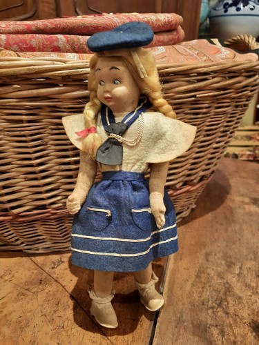 Antike stoffpuppe leinen - antike, 32