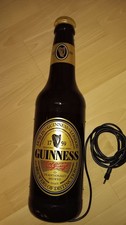 Werbeleuchte Guinness als Flasche 60 x 15 cm Lampe Irland 240 Volt Sammlerstück