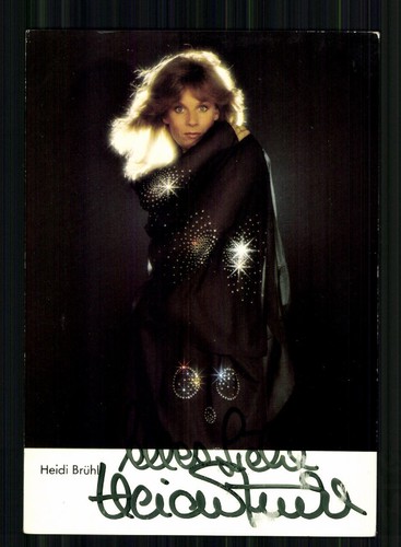Heidi brühl autogrammkarte - heidi,