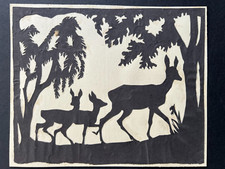 Alter Künstler Scherenschnitt