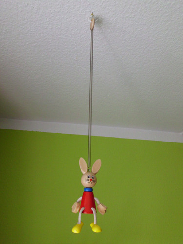 Hase mit spiralfeder - hase,