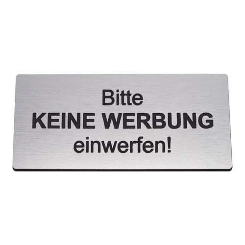 Briefkastenschild bitte - briefkastenschild,
