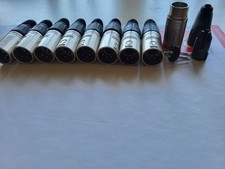 "Neutrik XLR 4-pol Stecker NC4MX - 10 Stück gebraucht, gereinigt, top Zustand."