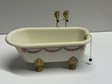 Bodo Hennig Vintage Badewanne1:12–Puppenstube–Porzellan/Steingut