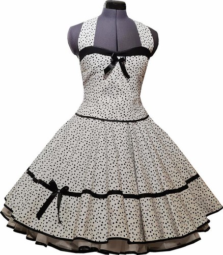 50er jahre kleid zum petticoat - kleid,