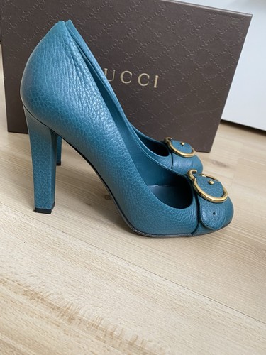 Gucci high heels - gucci, petrol