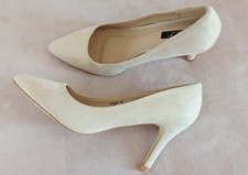 EXTRAVAGANT Damen Pumps 37  SDS Collection Schuh Beige SPITZ Wildleder IMITAT P2