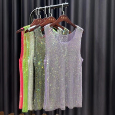 Damen Glitzer Strass