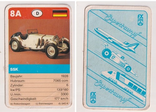 Ersatzkarte auto quartett - ersatzkarte,