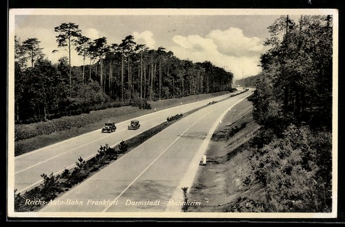 Ansichtskarte reichsautobahn - ansichtskarte,
