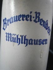 alter Masskrug Brauerei Bender Mühlhausen  Lkr. Neumarkt Oberpfalz Krug