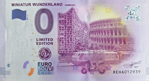 Euro schein miniatur - ,
