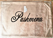 Pashmina Schal, 30% Seide; hellbraun-mokka B291; 70x180 cm; neu; Topqualität!!