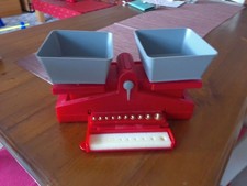 Waage Spielzeug Montessori mit Gewichtssteinen Kaufladen mit Gewichten wie neu