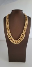 Collier Gelb Vergoldet 45+5 cm