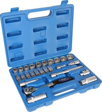 3/8"-Antrieb Steckschlüssel-Set Steckschlüssel-Garnitur  6-kant CV-Stahl 26-tlg