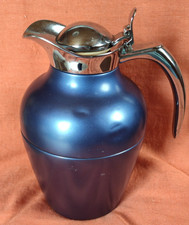 Alfi 1 Liter  Thermoskanne Isolierkanne alt retro Vintage shabby blau Beulen