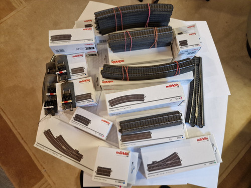 Märklin gleis konvolut aus - c-gleis,