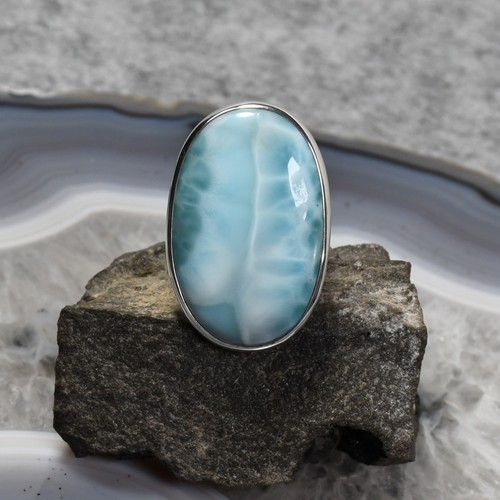 Larimar ring 925er silber - larimar,