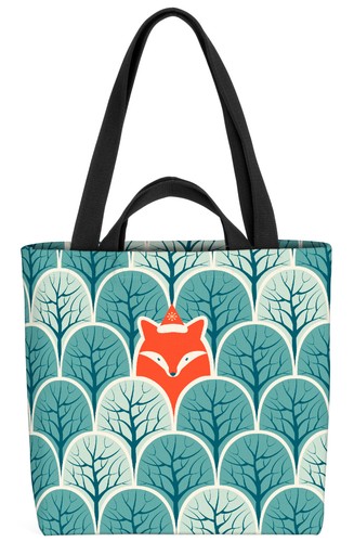 Fuchs wald grafik tasche - wald,