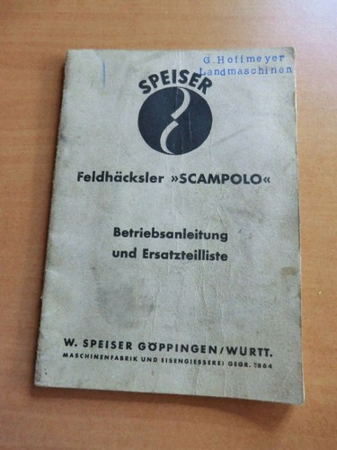 Speiser feldhäcksler scampolo - feldhäcksler,