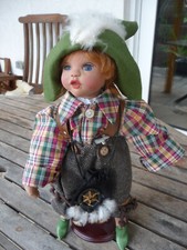 Elfe Fee Gnom Wichtel Puppe Porzellan Sammler Künstlerpuppe Charakterpuppe 34 cm