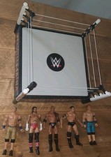 Wrestlemania Ring Arena Mattel 2010 + 5 Actionfiguren John Cena The Rock Batista
