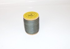 Alter Zwirn Feldgrau Garn 2 Wk Militär Restaurierung Holzspule 
