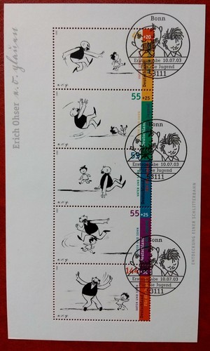 Briefmarke brd block vater - block, und