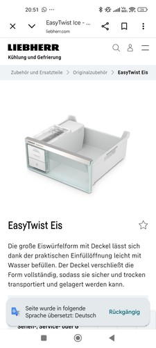 Liebherr easy twist - twist, ice