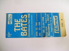 Konzertkarte The Bates (weiße Schrift). Am 22.04.98 Nürnberg im Hirsch Ticket
