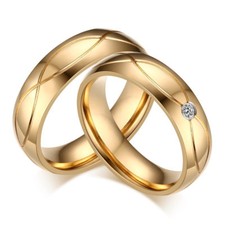 Damen Herren Zirkonia Ring