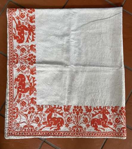 Tischdecke altes leinen - altes,