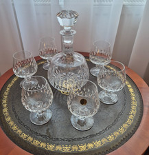 Bleikristall Karaffe und 6