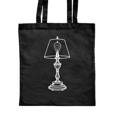 Klassische schwarze Shopper-Tasche "Antike Lampe" (ZB00023503)