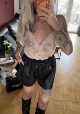 Zara Shorts Lederoptik