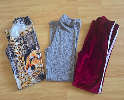 Diverse damen leggings 3er set - diverse,
